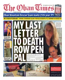 The Oban Times & Lochaber Times 
                issue Thursday, April 16, 2026