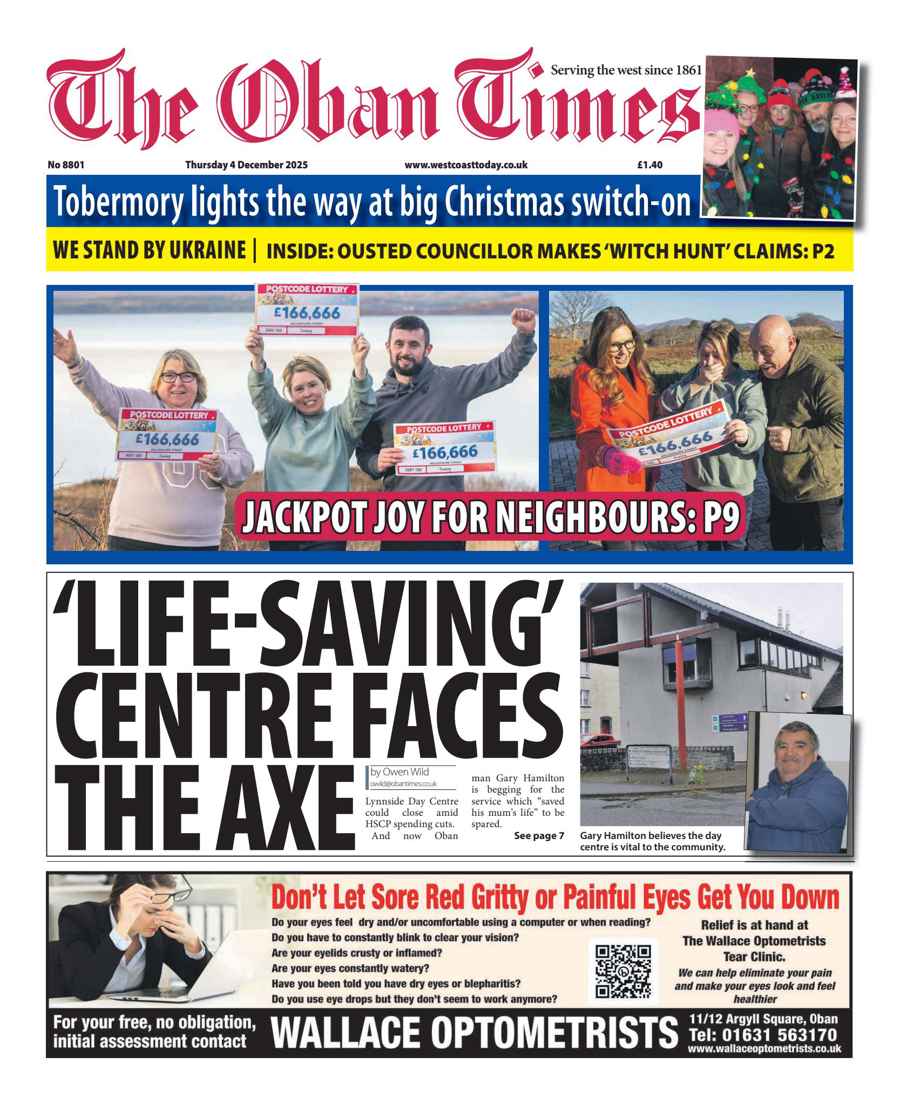 The Oban Times & Lochaber Times issue Thursday, December 04, 2025