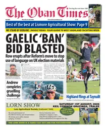 The Oban Times & Lochaber Times issue Thursday, July 23, 2026