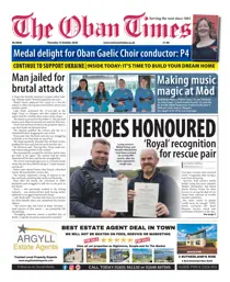 The Oban Times & Lochaber Times 
                issue Thursday, October 15, 2026