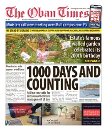 The Oban Times & Lochaber Times issue Thursday, September 17, 2026