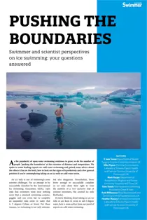 Ice Swimming - Your Questions Answered 
                issue Ice Swimming - Your Questions Answered