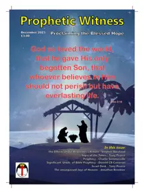 Prophetic Witness Prophetic Witness Magazine
