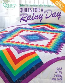 Quilts for a Rainy Day Late Summer 2022 
                issue Quilts for a Rainy Day Late Summer 2022