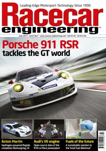 Racecar Engineering July 2013 
                issue Racecar Engineering July 2013
