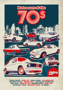Retro cars of the 70s 
                issue Retro cars of the 70s