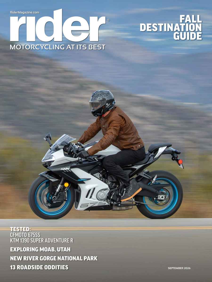 Rider Magazine issue September 2026