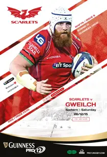 Scarlets Matchday Programme Ospreys 26_12_15