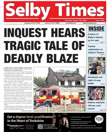 Selby Times Preview