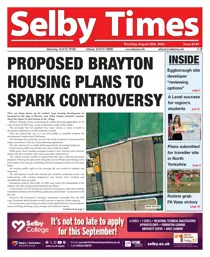 Selby Times issue August 20th 2026