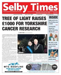 Selby Times 
                issue December 31st 2025