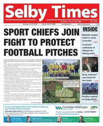Selby Times 
                issue January  15th 2026