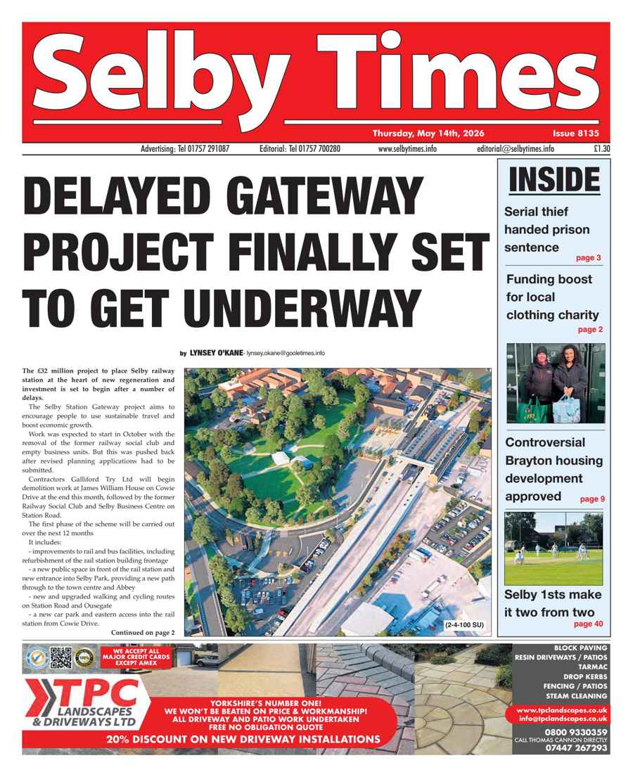 Selby Times issue May 14th 2026