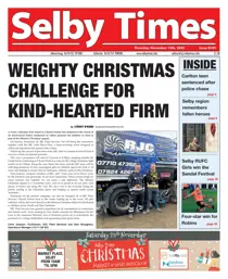 Selby Times 
                issue November 13th 2025