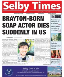 Thursday, August 11th 
                issue Thursday, August 11th