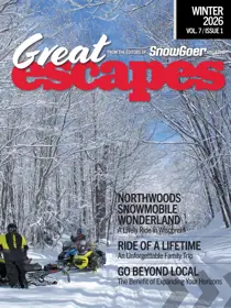 SnowGoer 
                issue Great Escapes Winter 2026