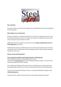 Important Notice 
                issue Important Notice