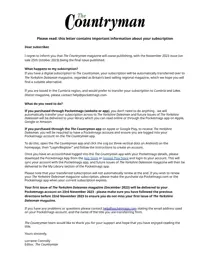 Important Notice 
                issue Important Notice