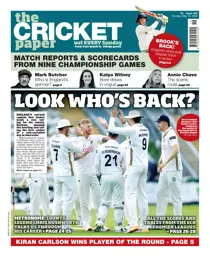 The Cricket Paper 
                issue The Cricket Paper