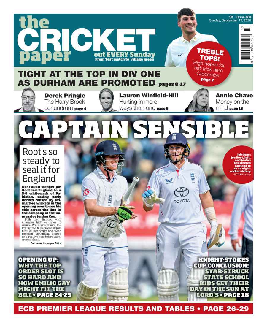 The Cricket Paper issue 13th September 2026