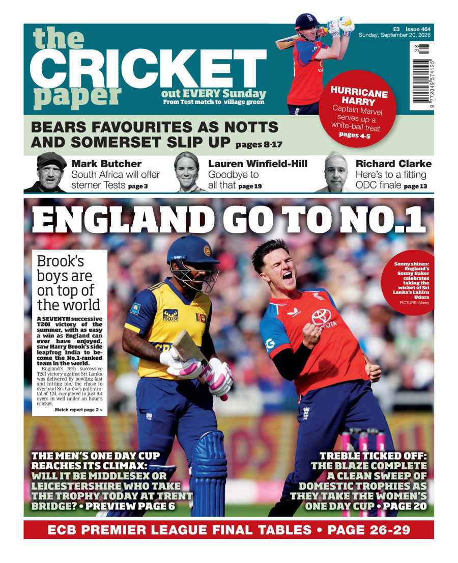 The Cricket Paper issue 20th September 2026