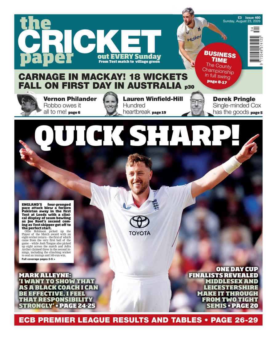 The Cricket Paper issue 23rd August 2026