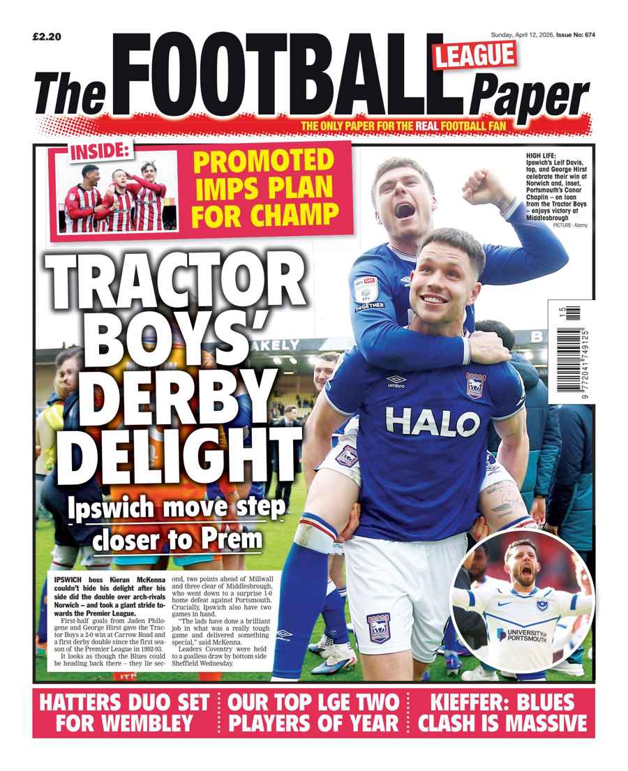 The Football League Paper issue 12th April 2026