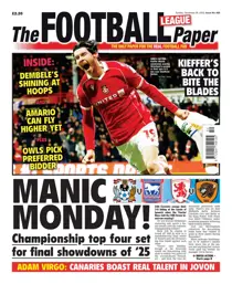 The Football League Paper 
                issue 28th December 2025