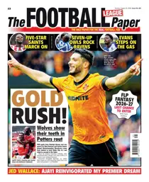 The Football League Paper 
                issue 30th August 2026