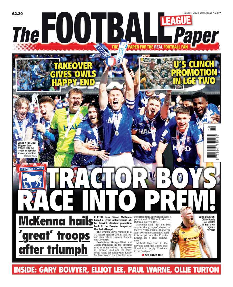 The Football League Paper issue 3rd May 2026