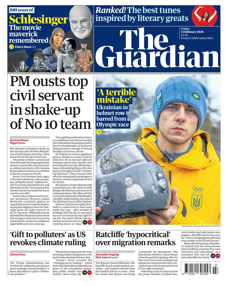 The Guardian Newspaper issue Friday, 13 February 2026