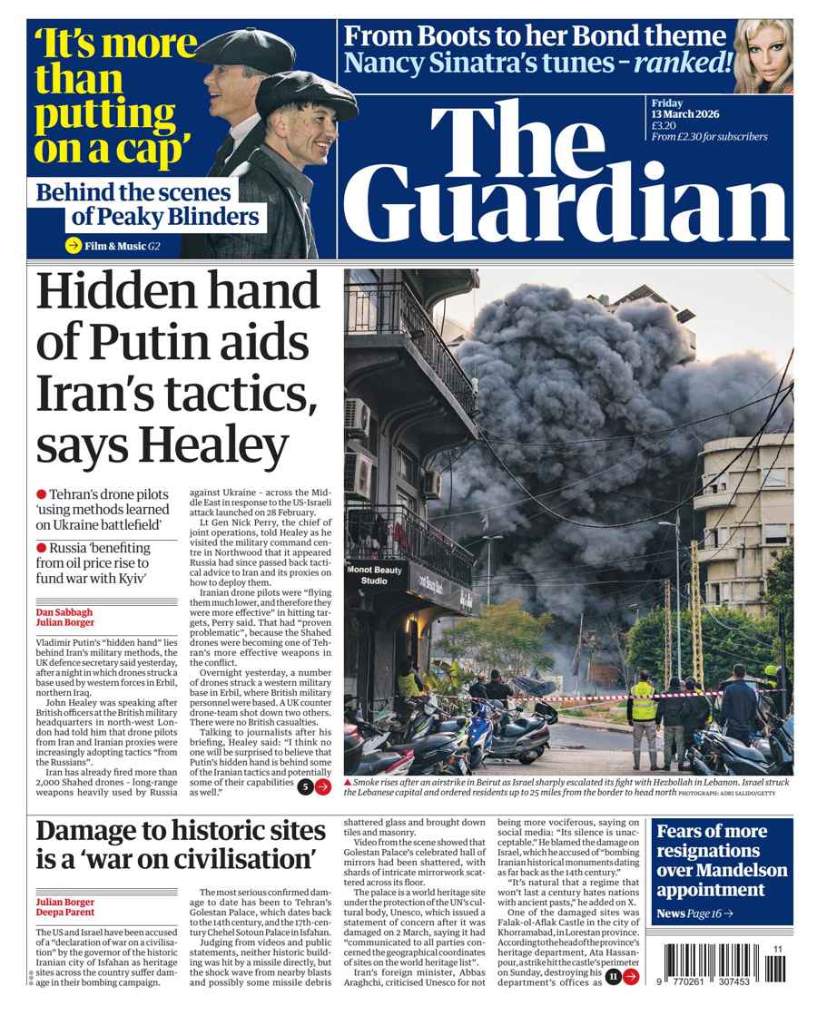 The Guardian Newspaper issue Friday, 13 March 2026