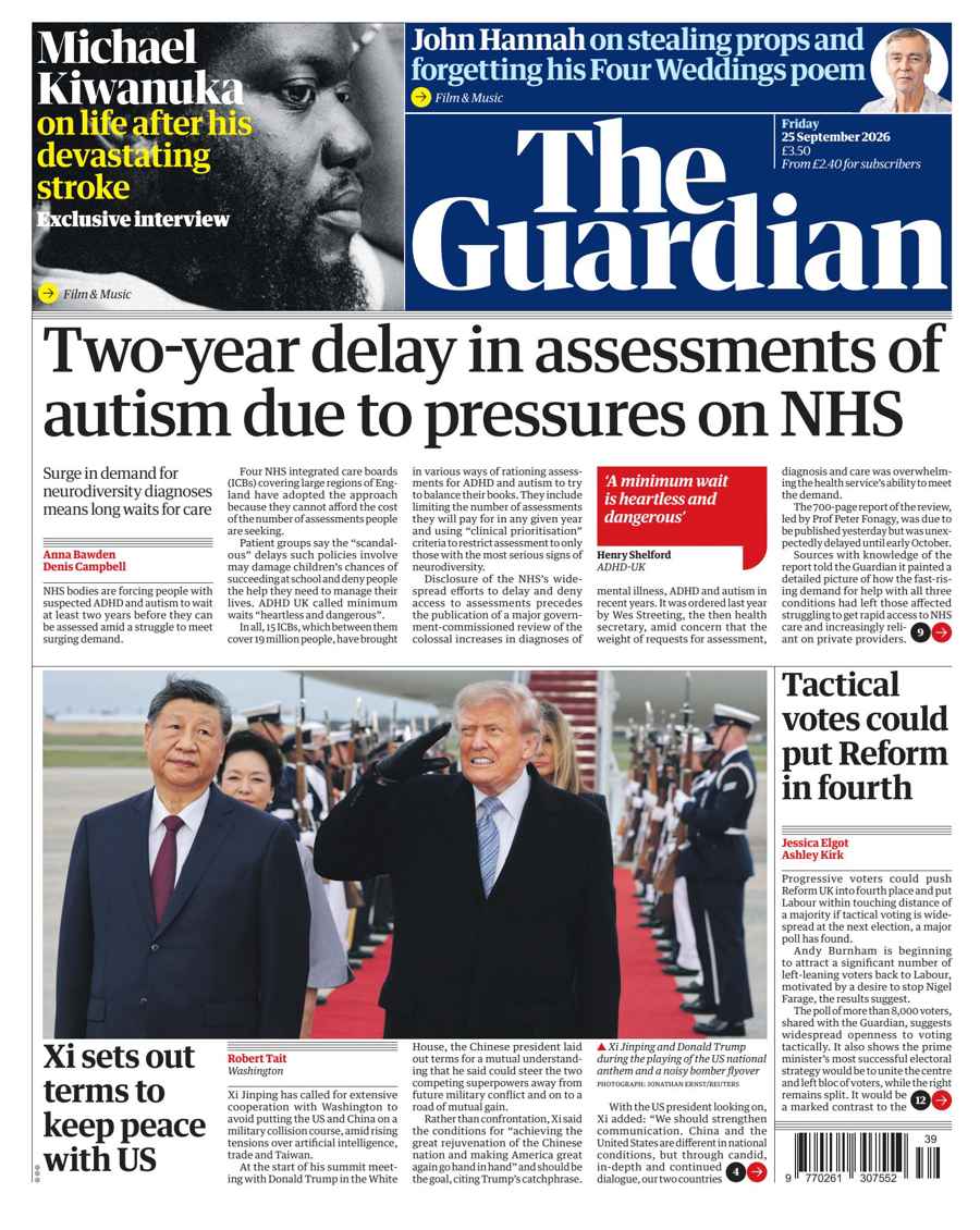 The Guardian Newspaper issue Friday, 25 September 2026