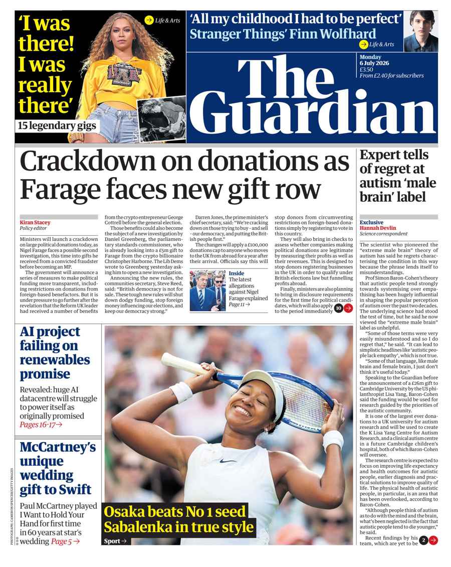 The Guardian Newspaper issue Monday, 06 July 2026
