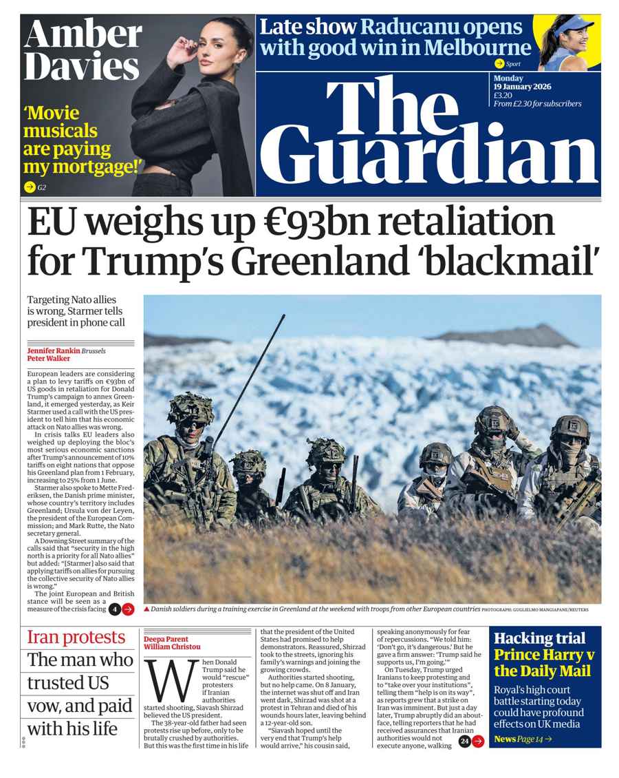 The Guardian Newspaper issue Monday, 19 January 2026
