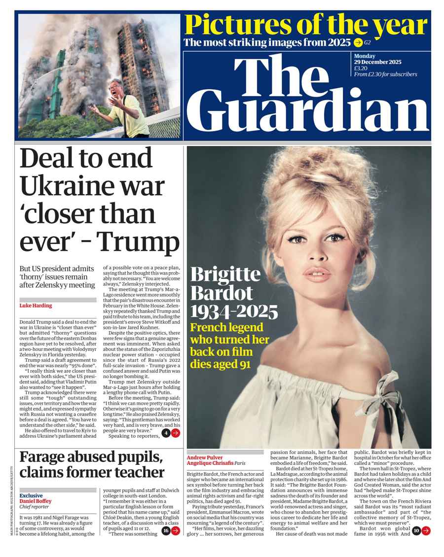 The Guardian Newspaper issue Monday, 29 December 2025