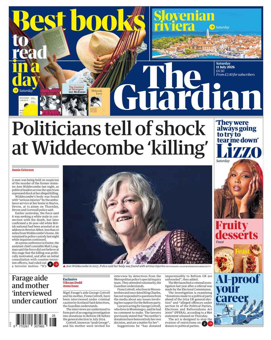 The Guardian Newspaper issue Saturday, 11 July 2026