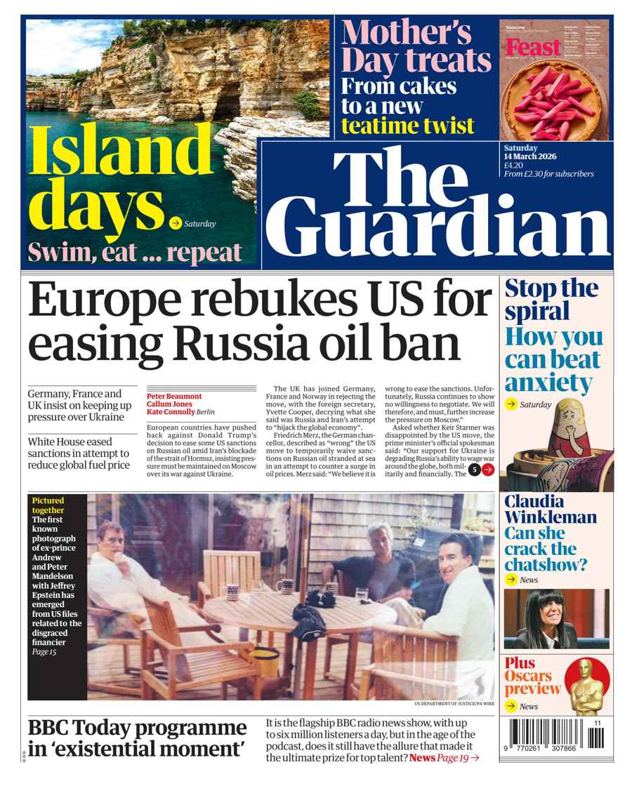 The Guardian Newspaper issue Saturday, 14 March 2026