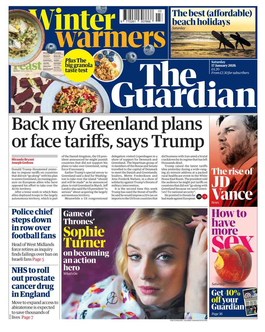 The Guardian Newspaper issue Saturday, 17 January 2026