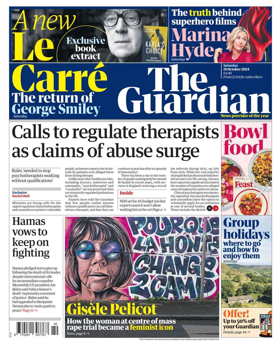 The Guardian Newspaper issue Saturday, 19 October 2024