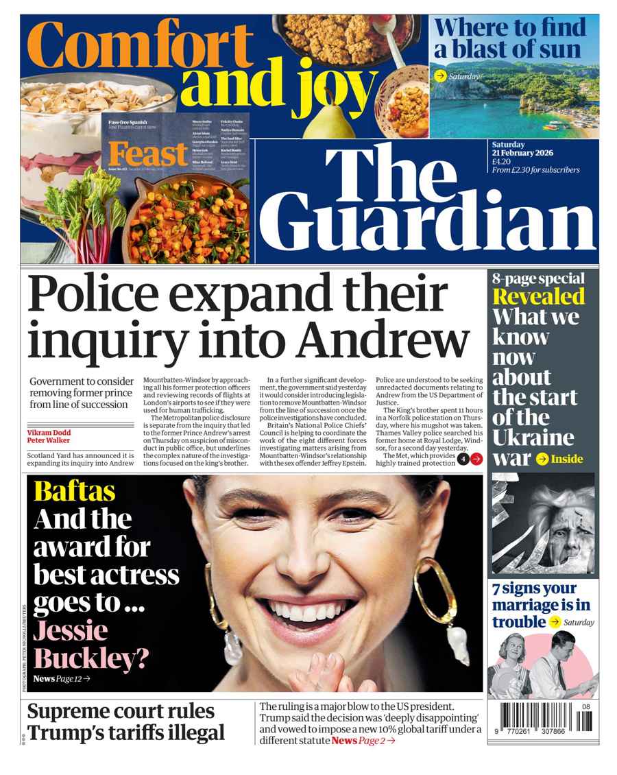 The Guardian Newspaper issue Saturday, 21 February 2026