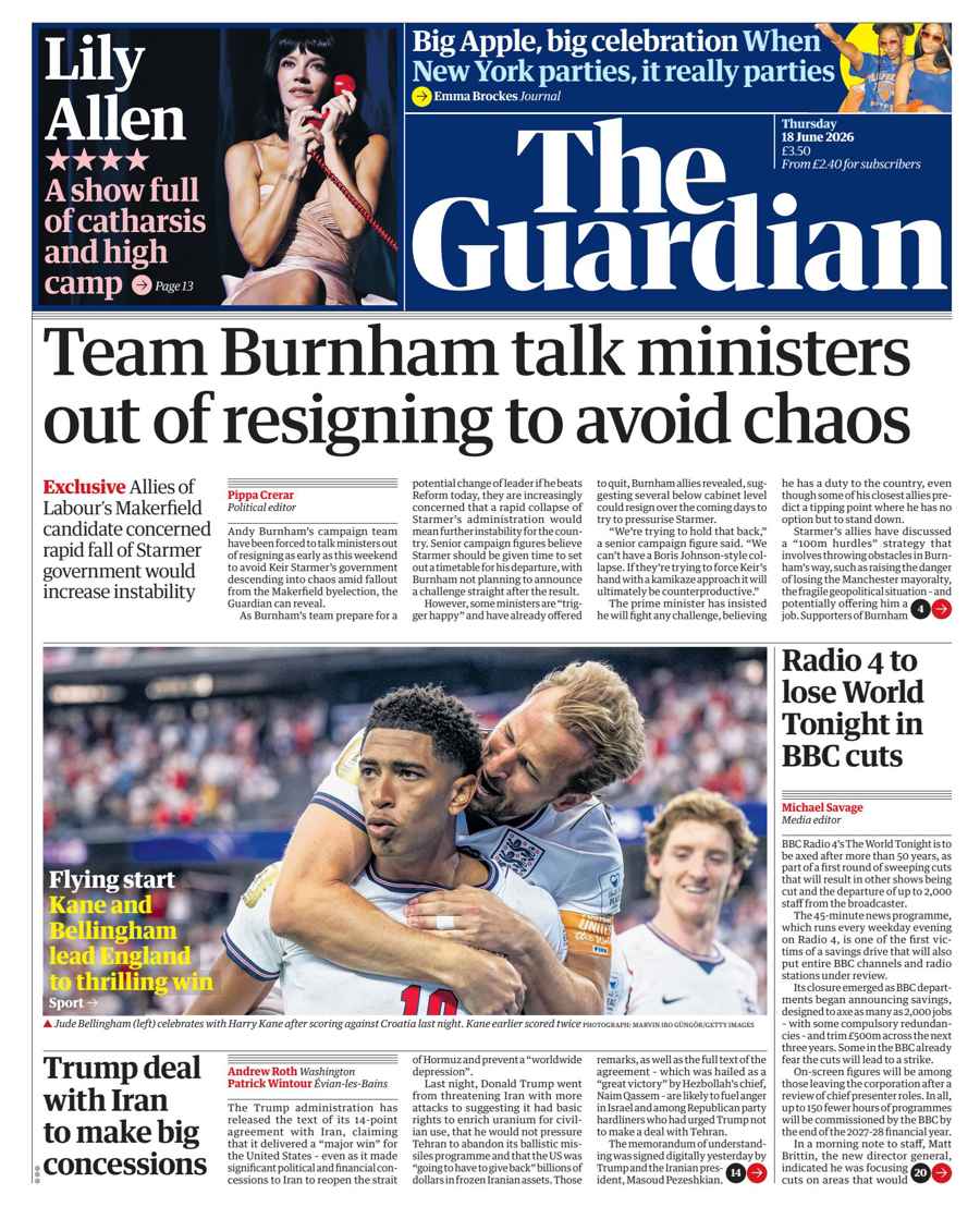 The Guardian Newspaper issue Thursday, 18 June 2026