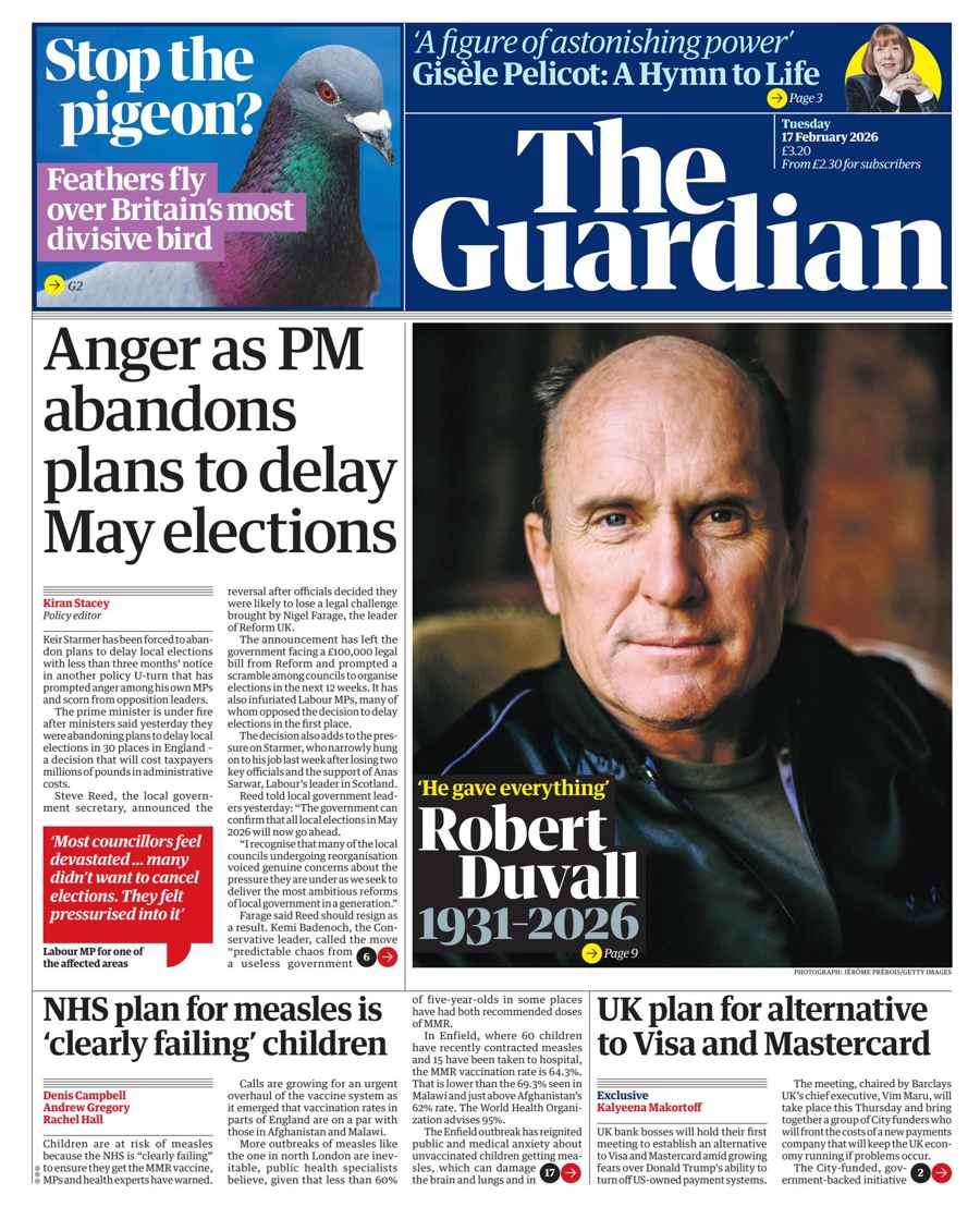 The Guardian Newspaper issue Tuesday, 17 February 2026