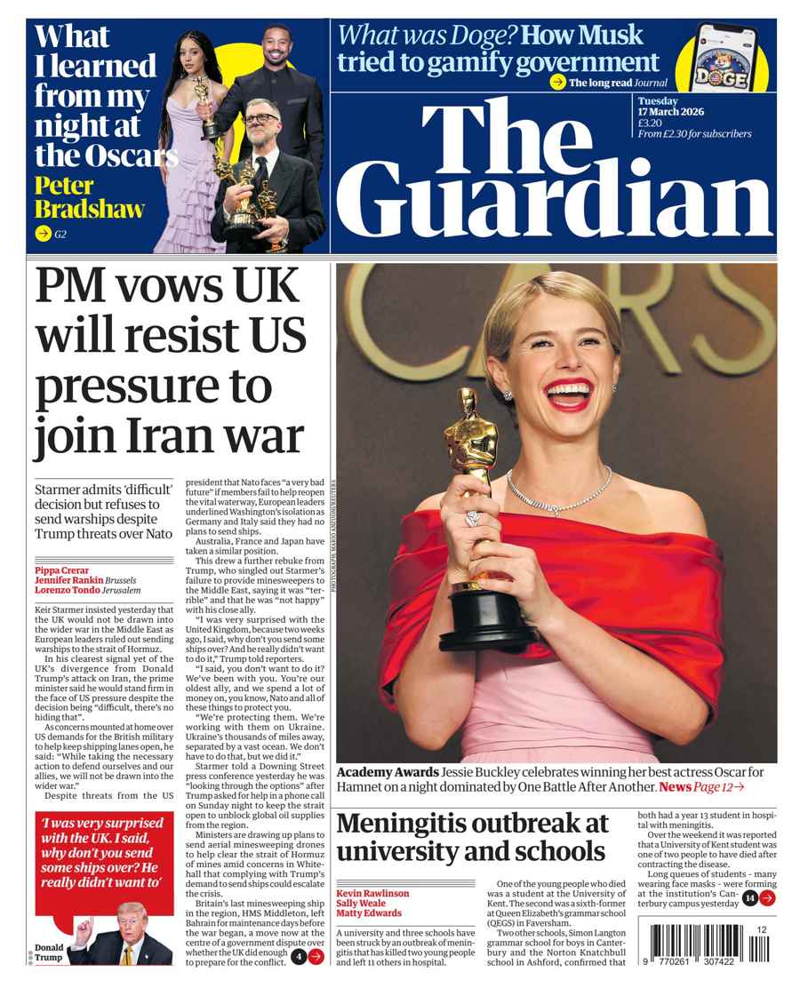 The Guardian Newspaper issue Tuesday, 17 March 2026