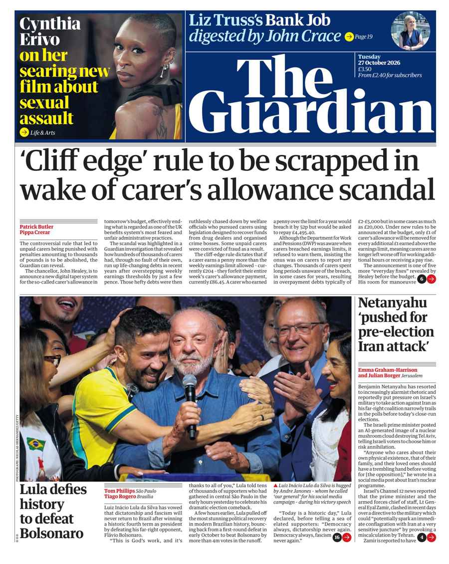 The Guardian Newspaper issue Tuesday, 27 October 2026
