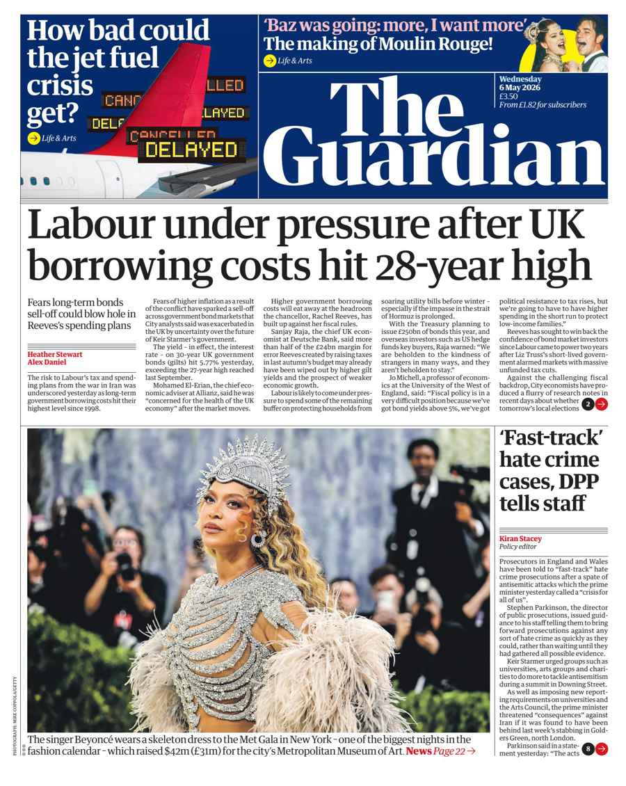 The Guardian Newspaper issue Wednesday, 06 May 2026