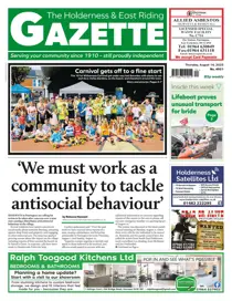 The Holderness & Hornsea Gazette 
                issue Holderness Gazette August 14, 2025