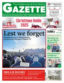 The Holderness & Hornsea Gazette 
                issue Holderness Gazette November 13, 2025