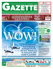Hornsea Gazette August 15, 2024 
                issue Hornsea Gazette August 15, 2024