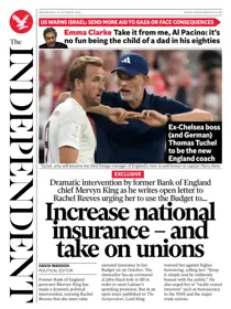 The Independent Daily Edition Newspaper 16 October 2024